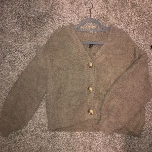 Comfy thick button cardigan